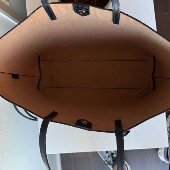 Jimmy Choo Black Croc Embossed Leather Tote - Picture 7 of 16